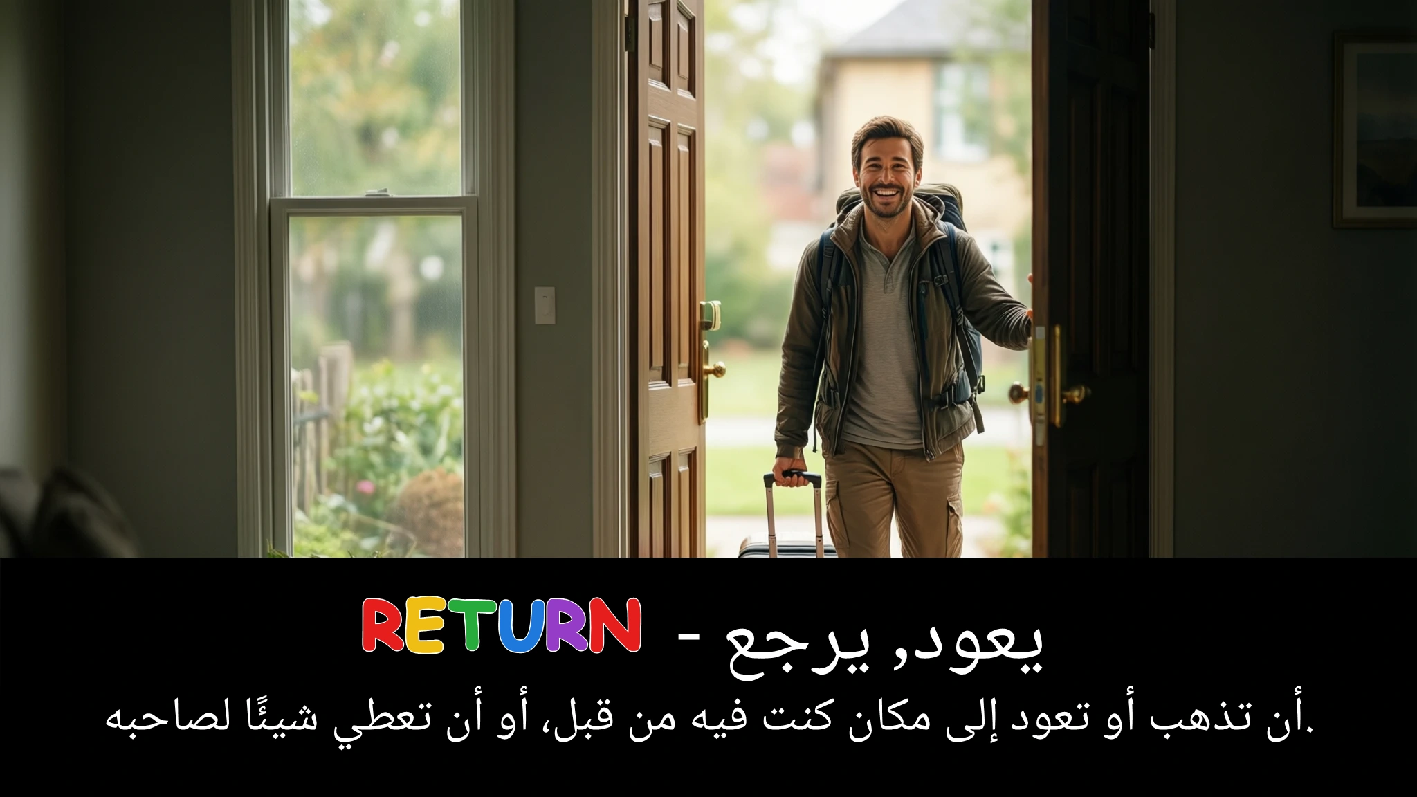 Arabic Illustration for return